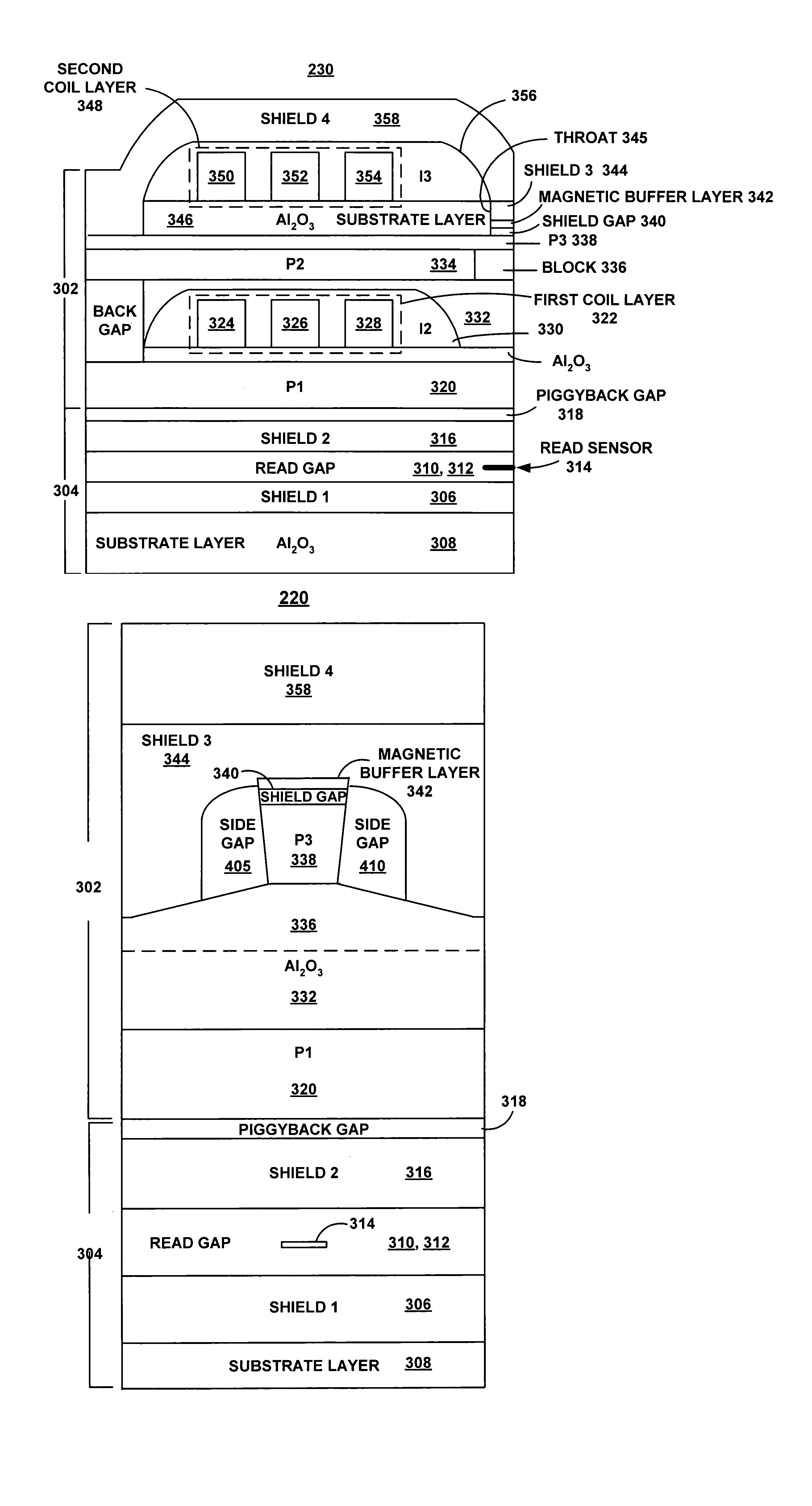 Write element for perpendicular recording in a data storage system