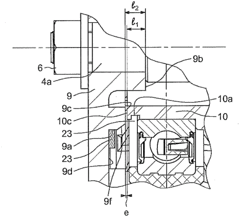 Pre-assembled pulley device with elastic ring and method of installing same