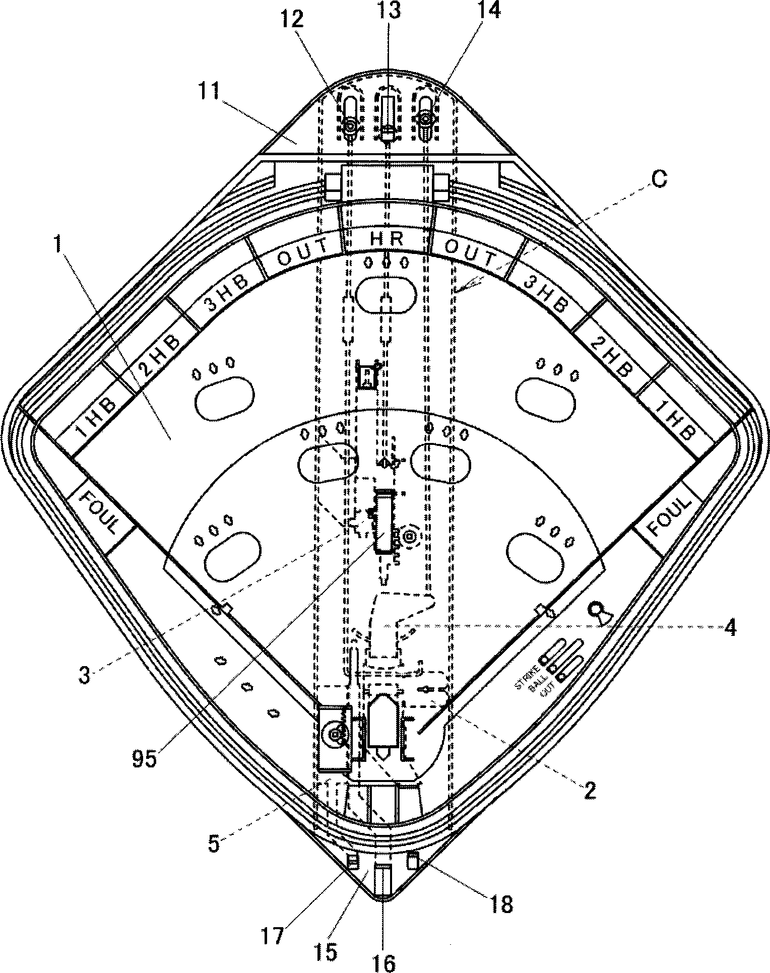 Baseball game disk