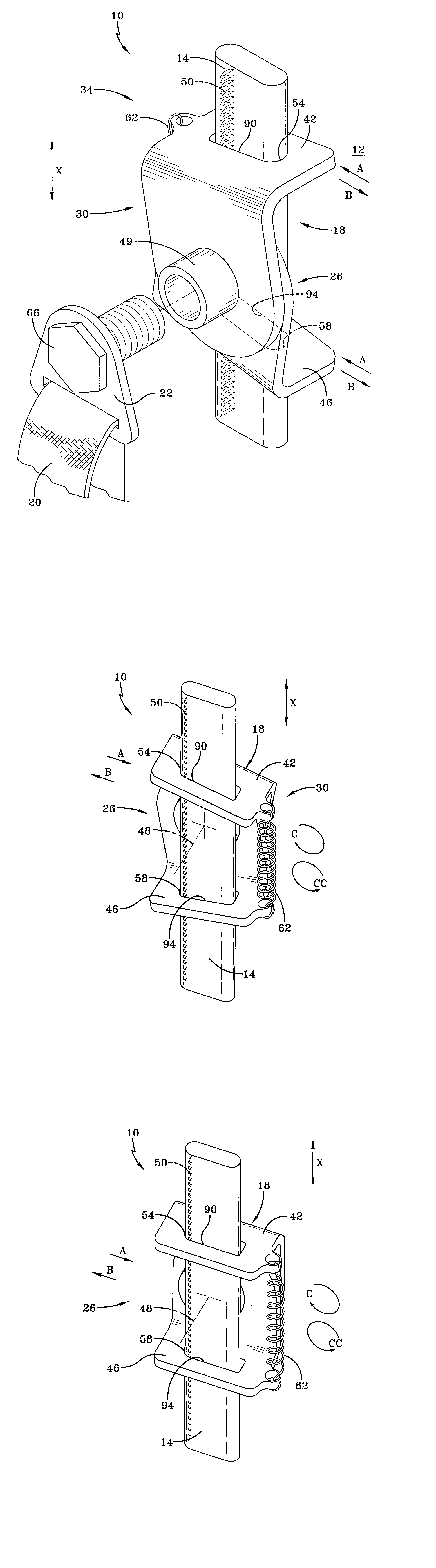 Articulating lock adjustable turning loop