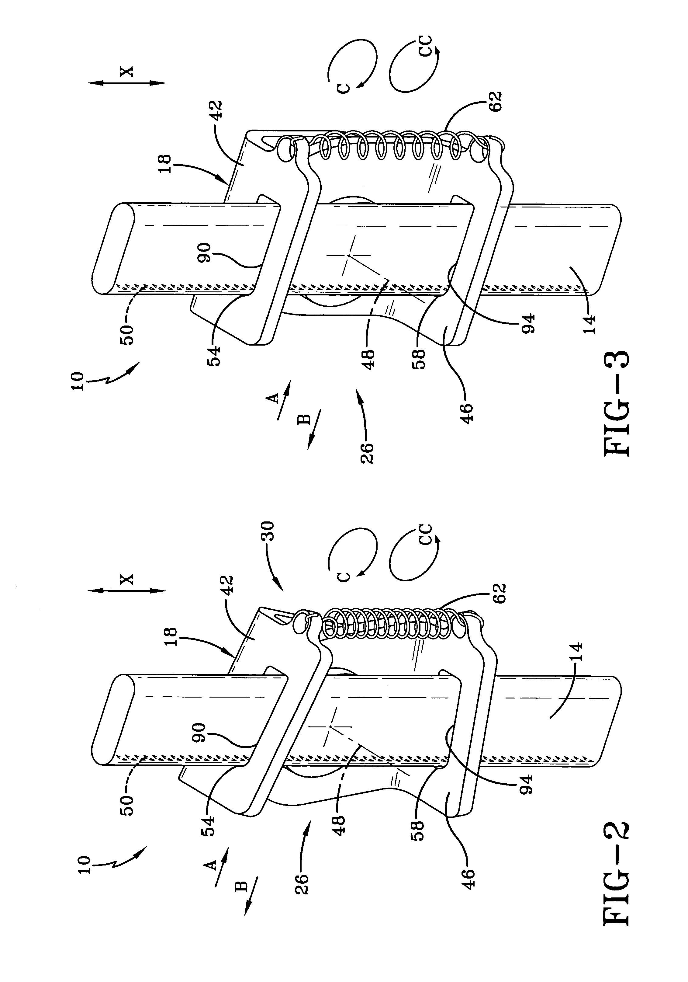 Articulating lock adjustable turning loop