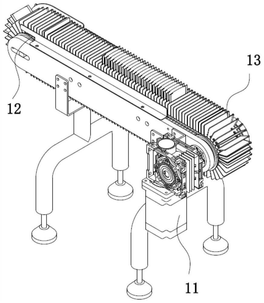 A kind of bag conveying and buffering equipment