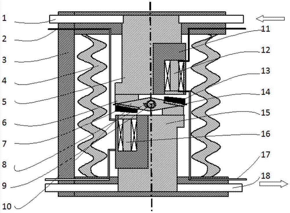 Self-opening vacuum circuit breaker device