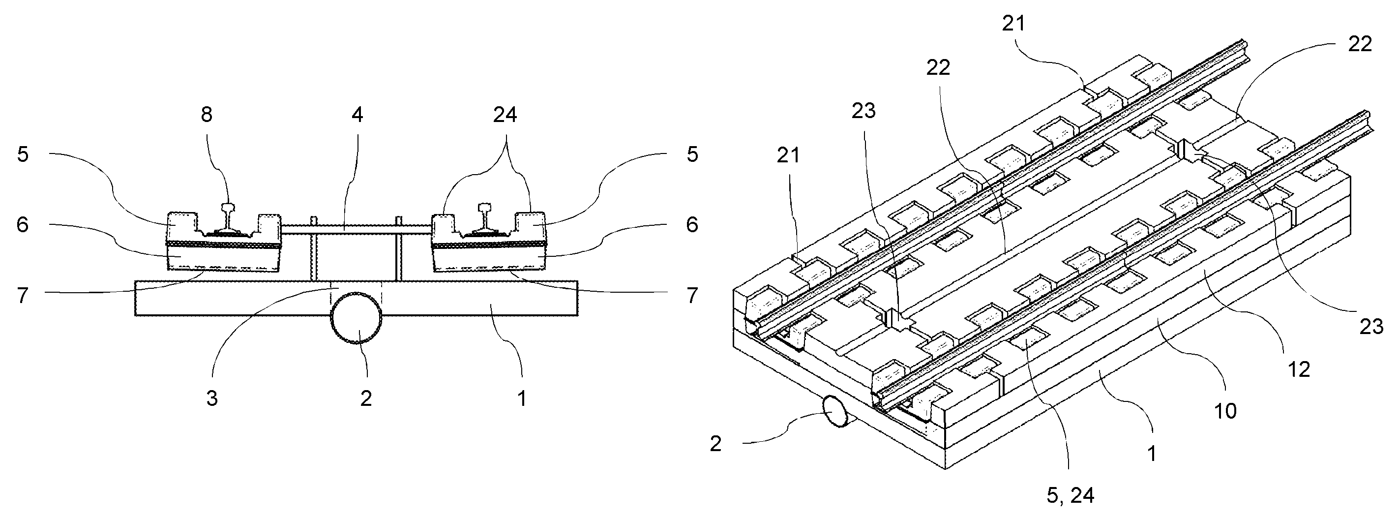 Method for producing a slab trackway