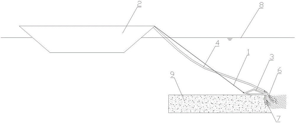 Shipborne submarine sediment restoring device and method