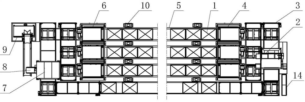 Spatial multilayer automatic breeding system and breeding method for hermetia illucens