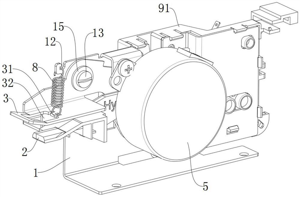 Lock hook with simple structure and high reliability