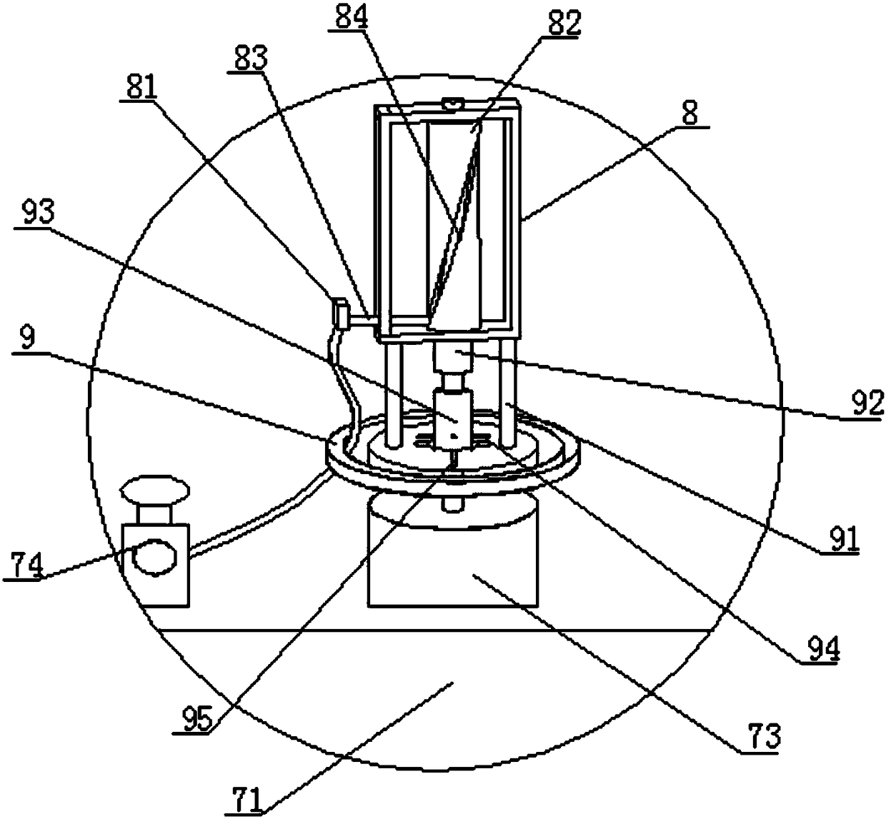 An automatic temperature measurement and early warning device for power equipment in substations