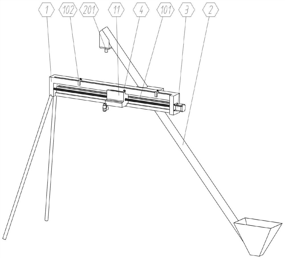 Conveying equipment for precast concrete pouring