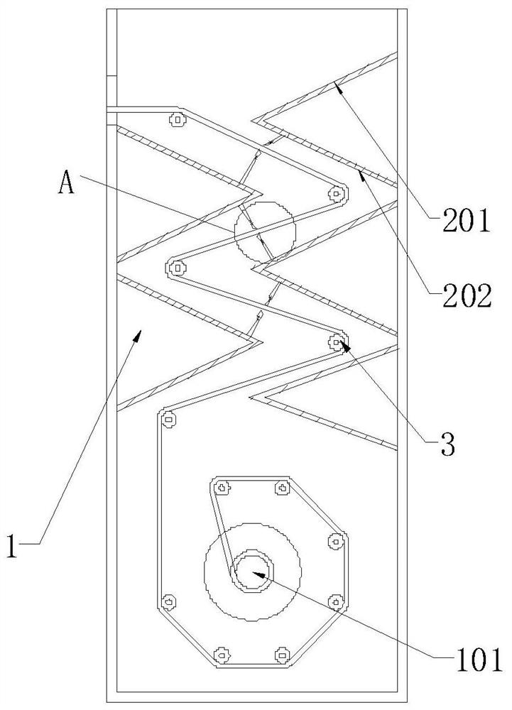 A textile rapid drying device capable of deflocculation