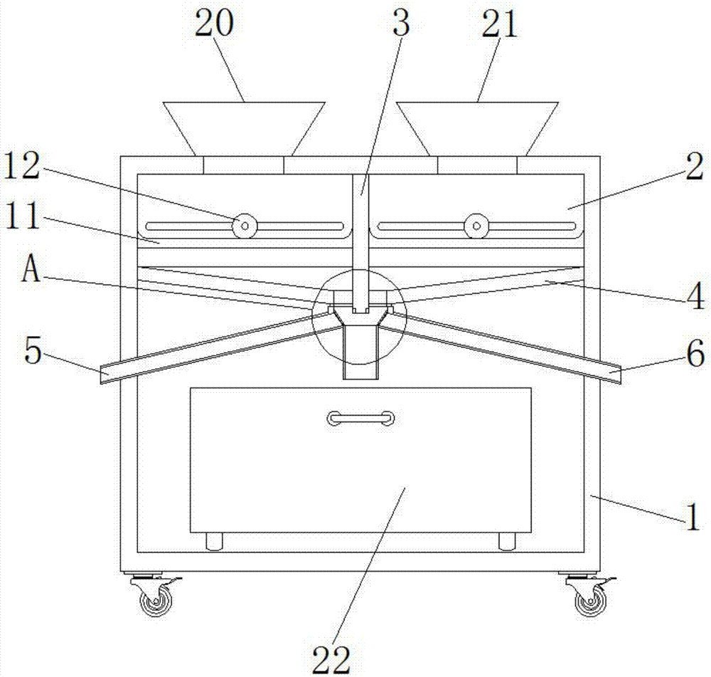 Production mixing device for animal-husbandry feed