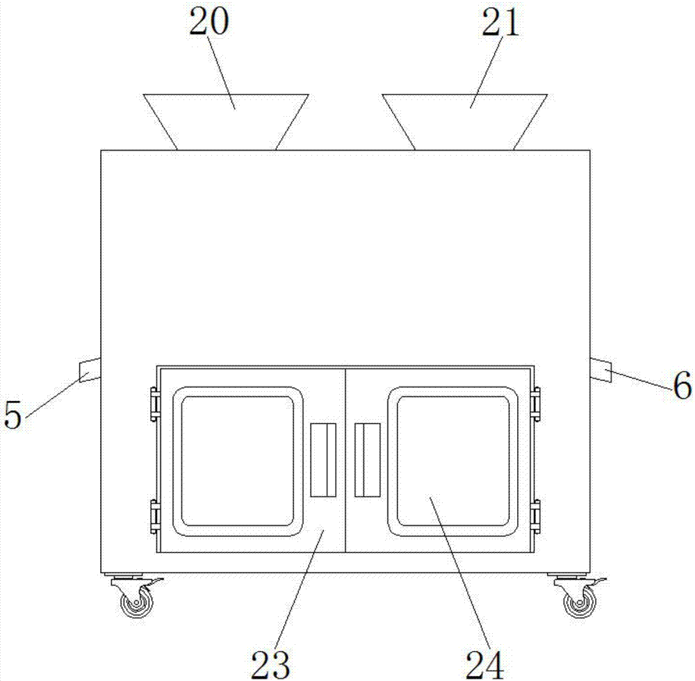 Production mixing device for animal-husbandry feed