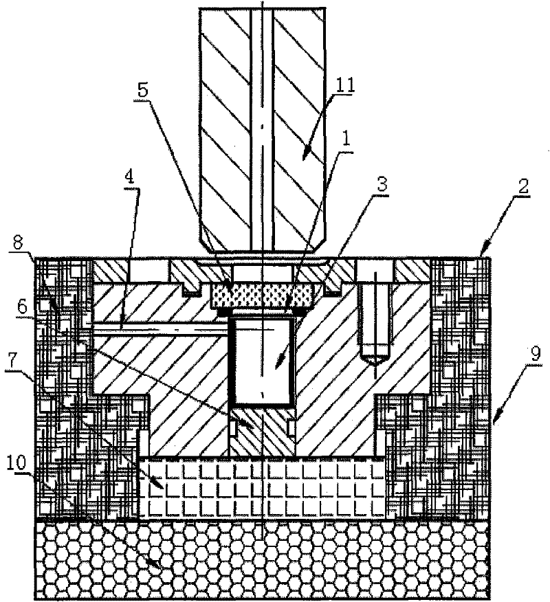 High-pressure temperature control experiment device for micro laser-Raman spectrum