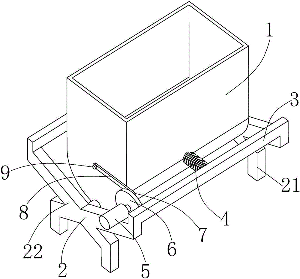 Pushing and shaking type welding flux screening device