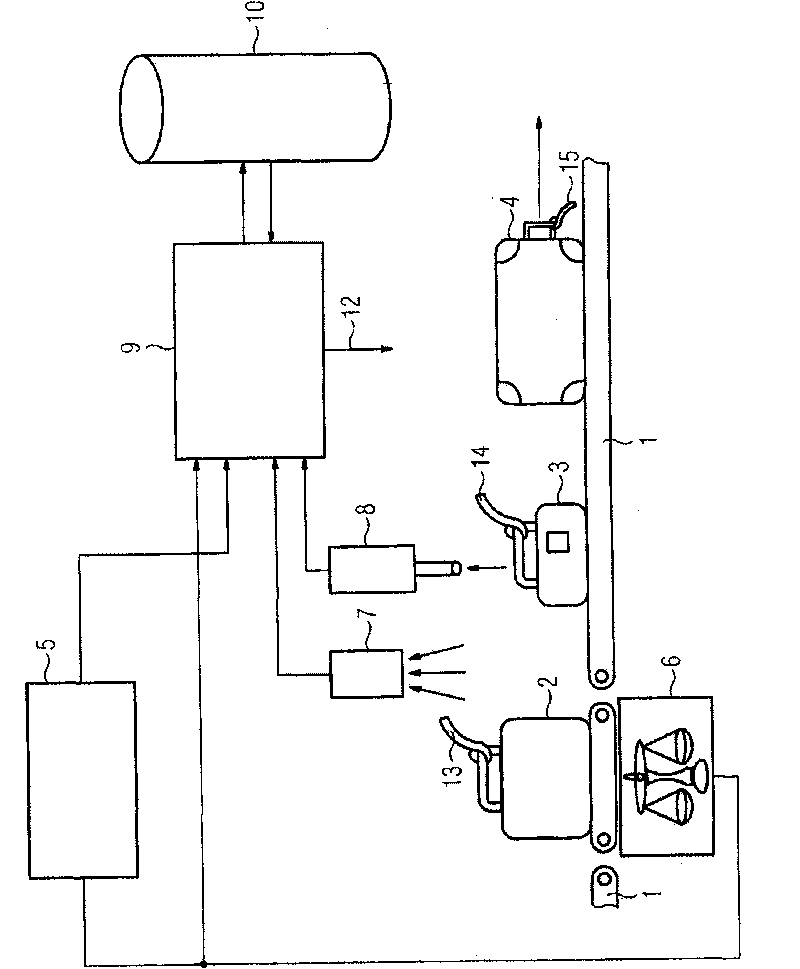 Method for identifying transport goods, particularly luggage items