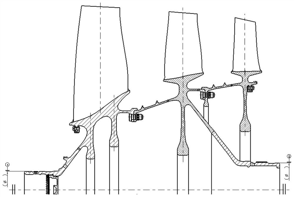 Rotor balance process shaft and assembling method thereof