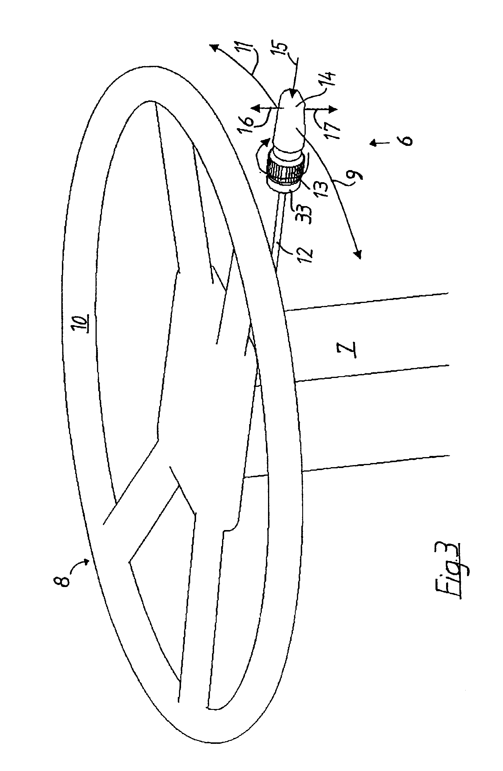 Control arrangement for a vehicle