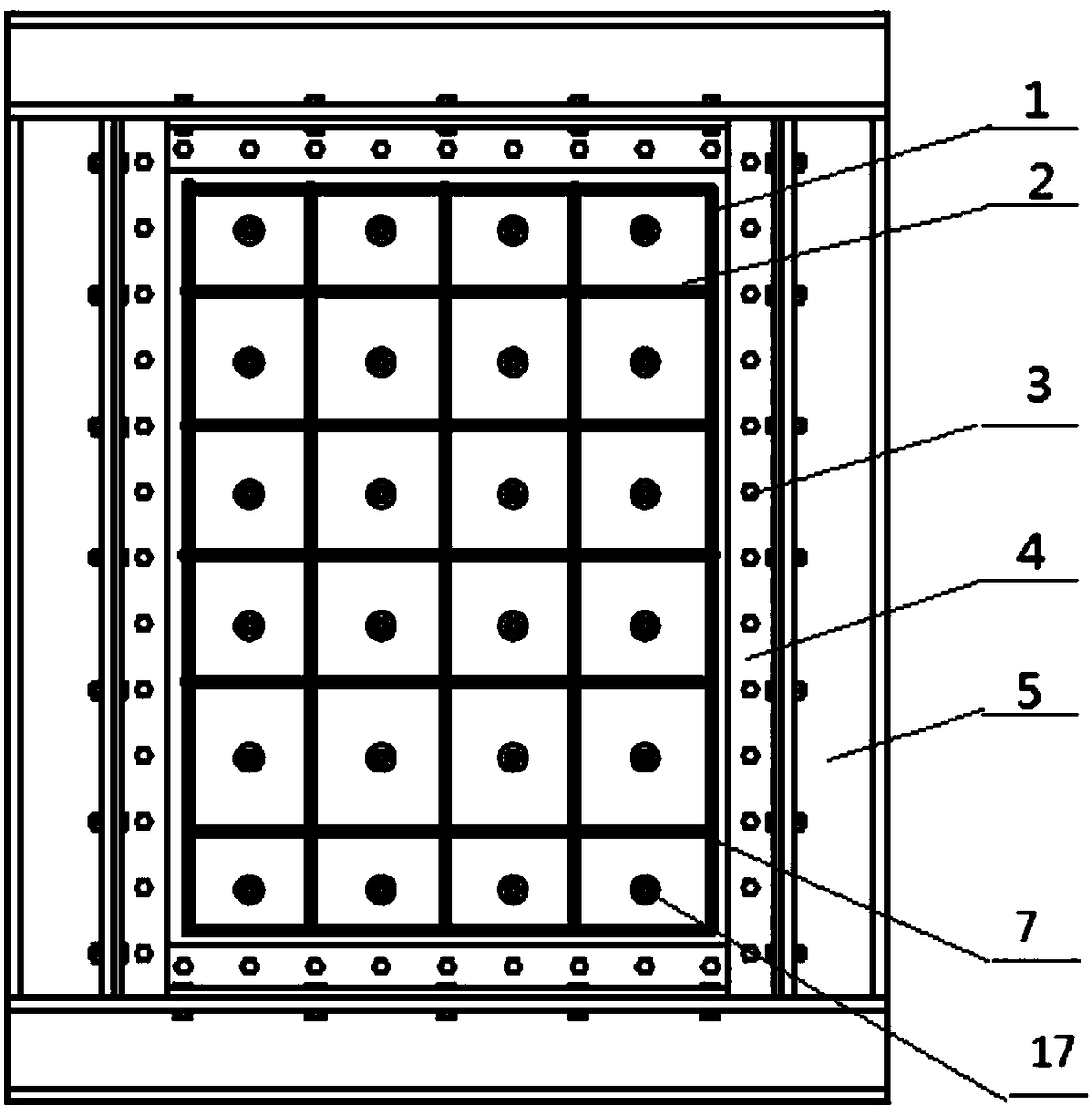 Armor type steel plate concrete shear wall and construction scheme thereof