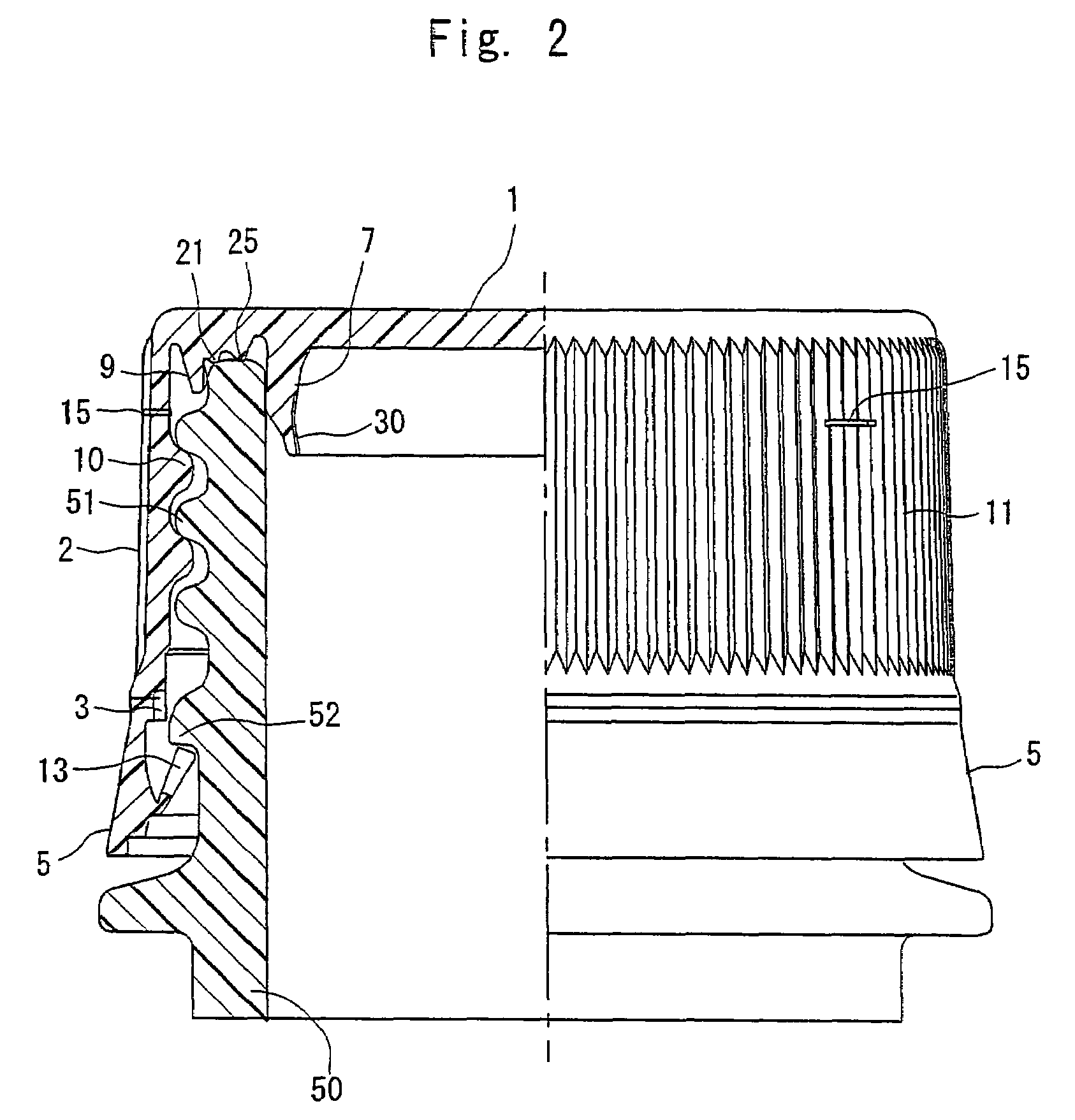 Plastic cap featuring excellent sealing and venting