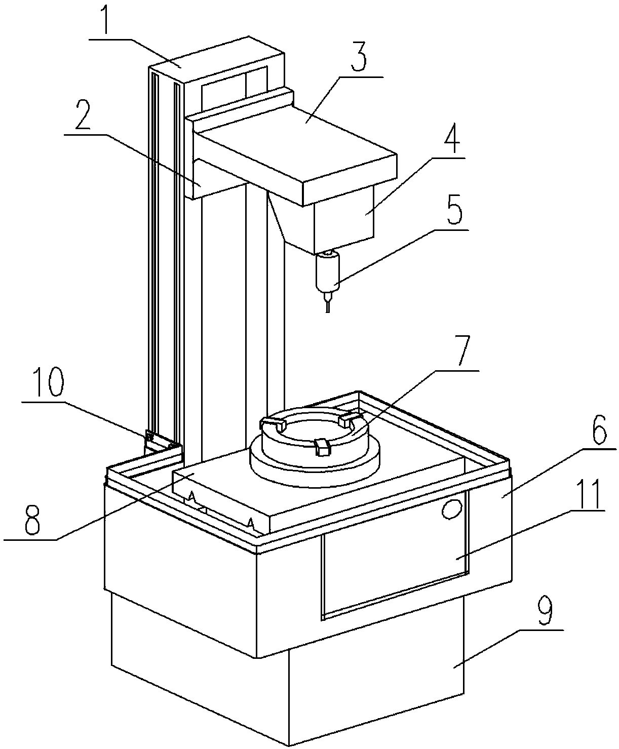 Milling machine for wooden crafts