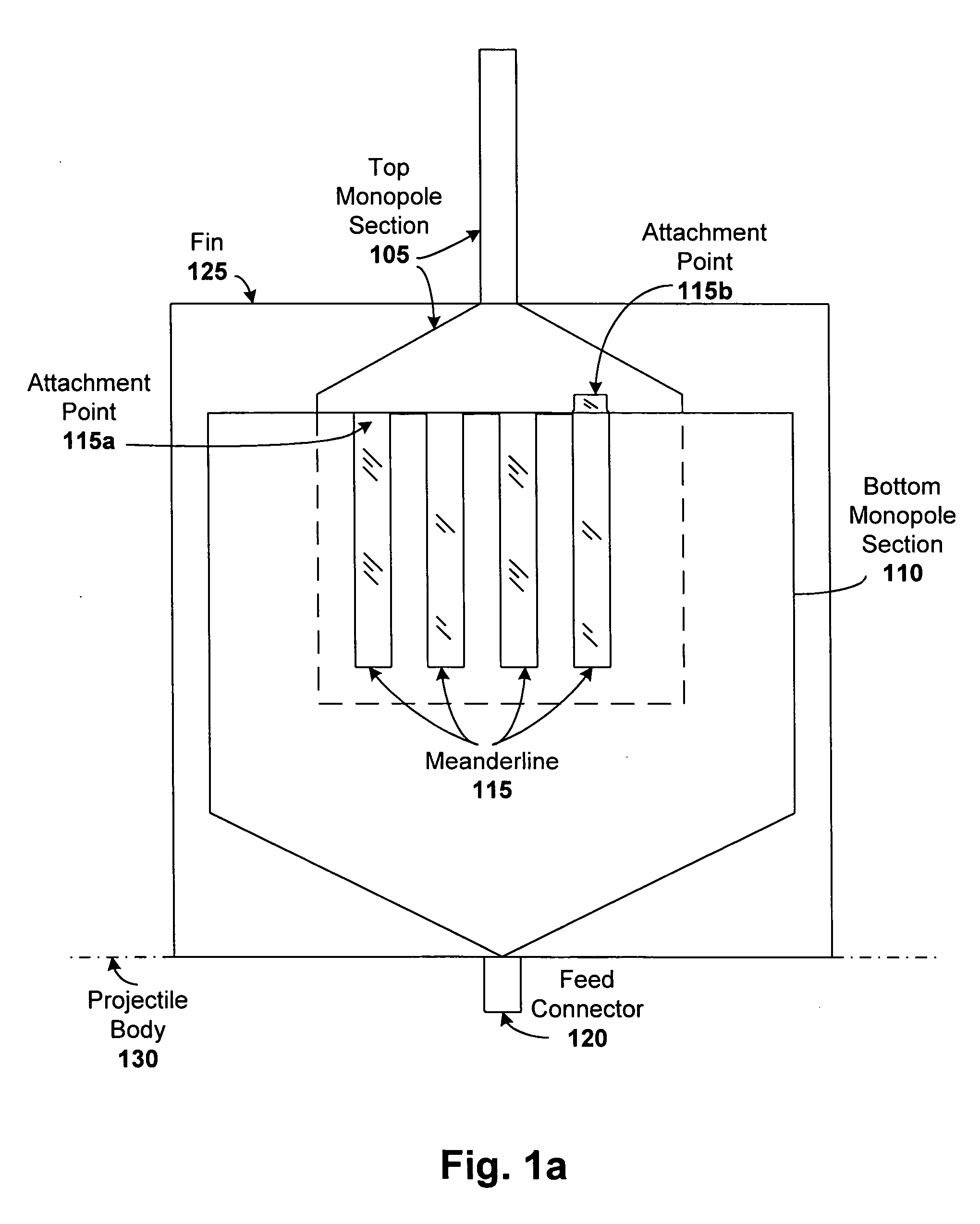 Miniature multi-band, electrically folded, monopole antenna