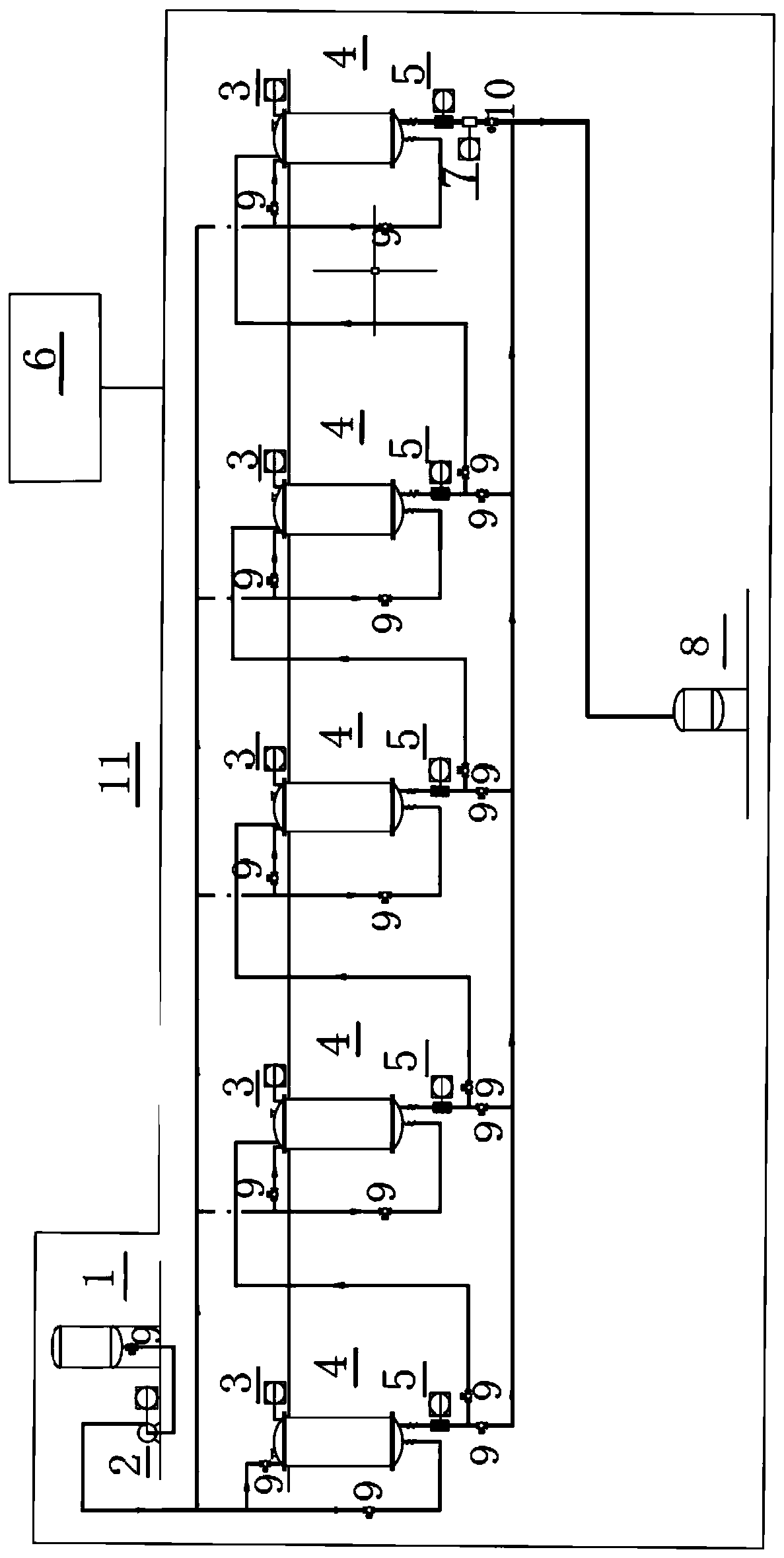 Automatic control method and device for repercolation for extracting sinomenine hydrochloride