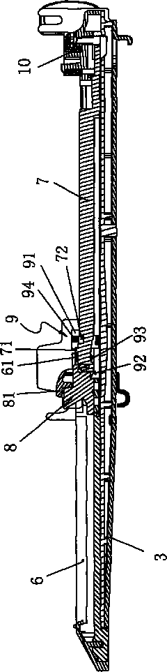 Safety device of linear cutting anastomat for surgery