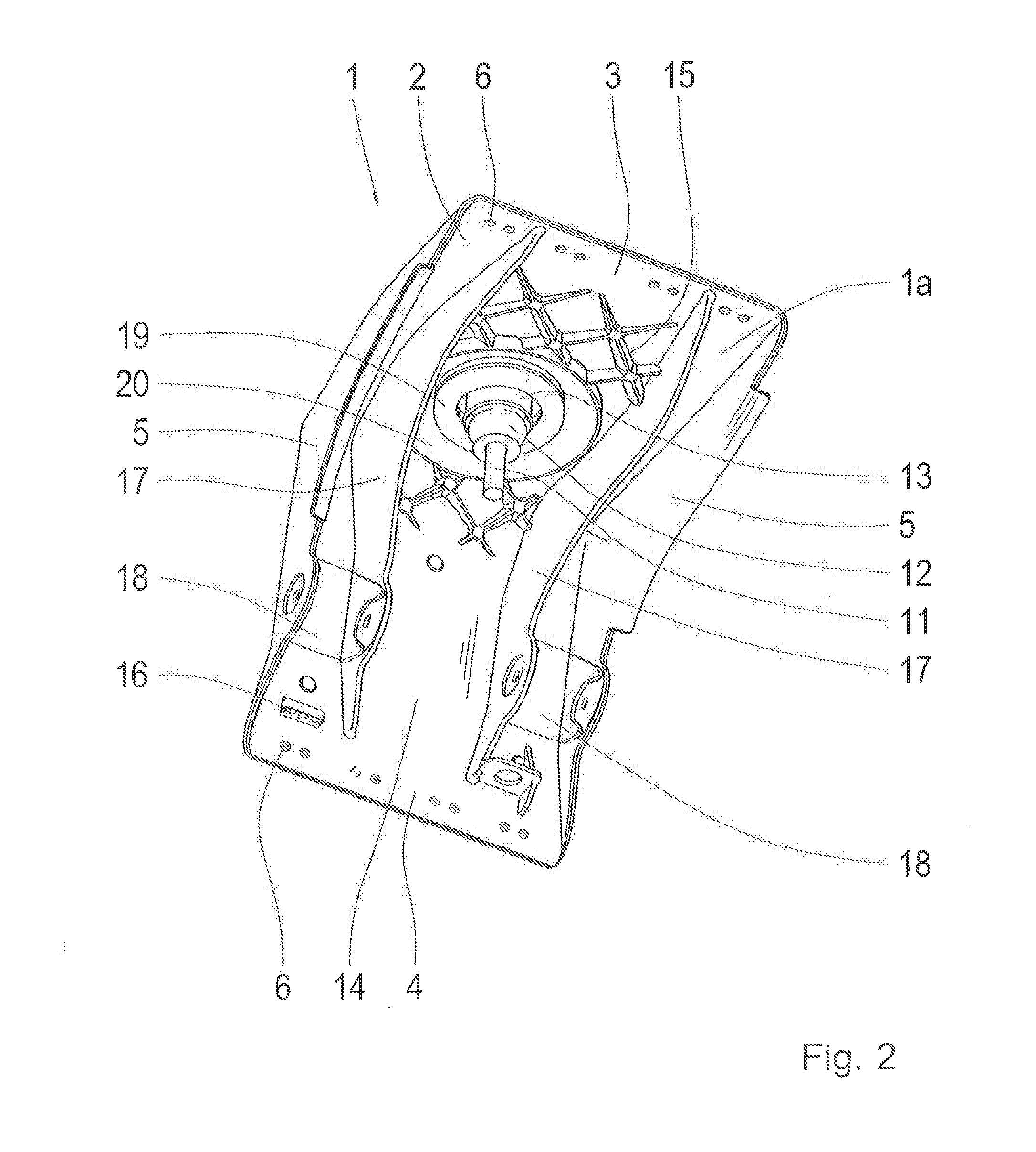 Holder for a suspension strut