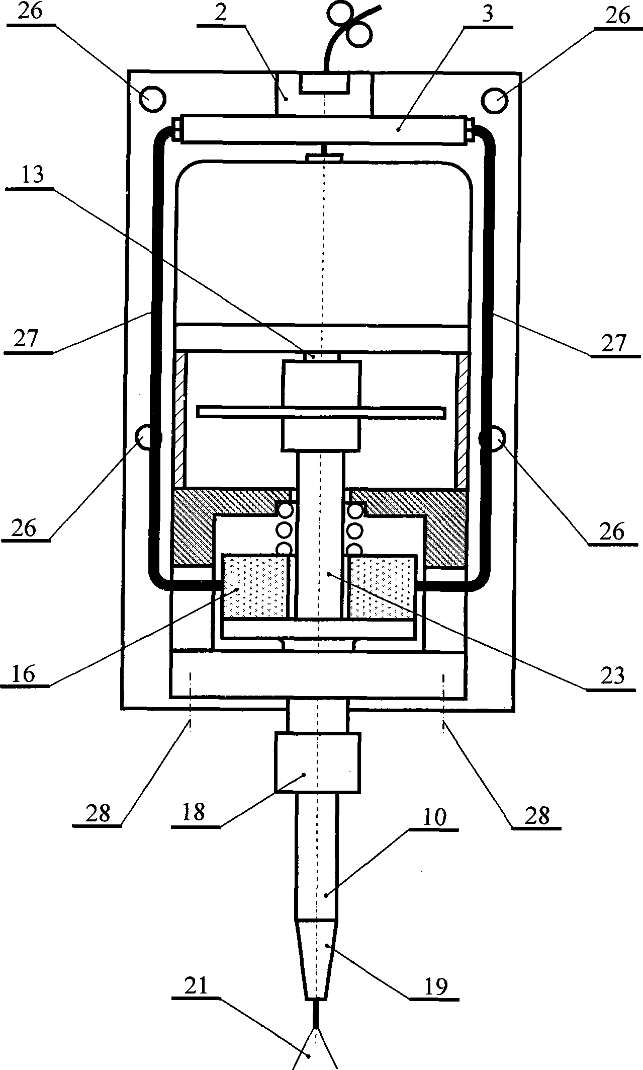 Method for welding rocking arc narrow clearance melting electrode with gas protection and welding torch