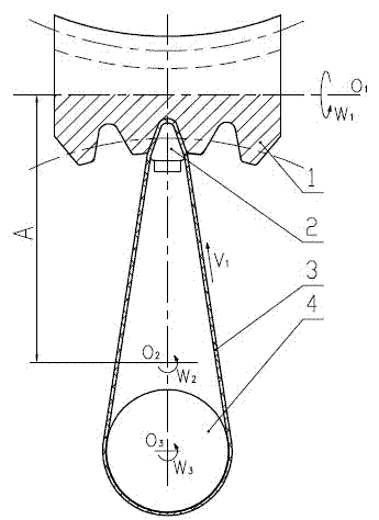 Double-side accurate grinding method and equipment for toothed surface of toroid enveloping worm