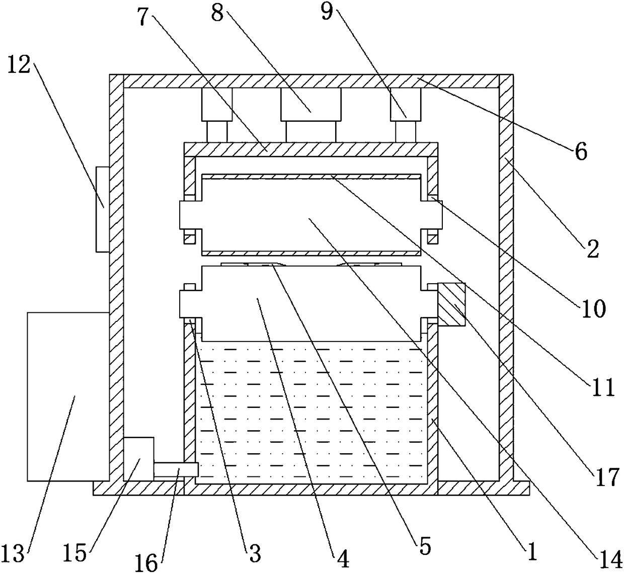 Multi-pattern space dyeing equipment for fabric