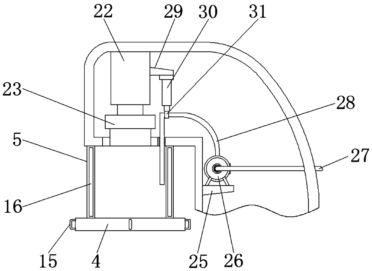 Copper and aluminum forging and pressing mechanical device with protective performance