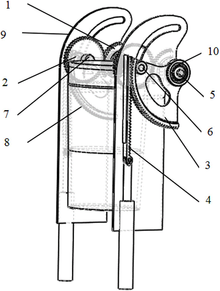 A gear-type fixed-point tilting pouring machine