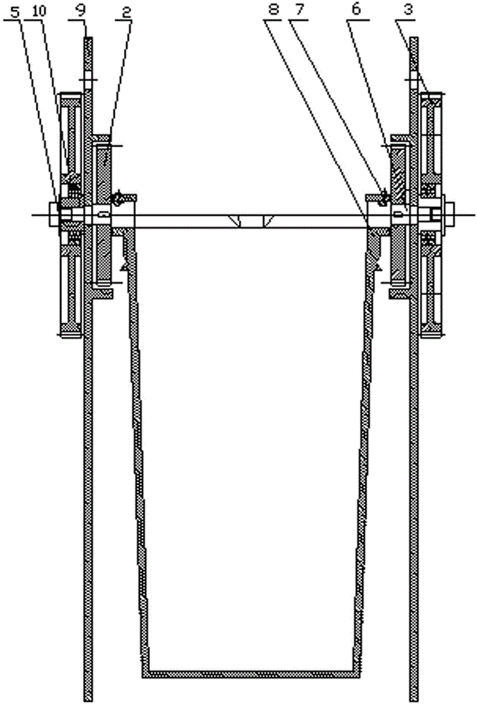 A gear-type fixed-point tilting pouring machine