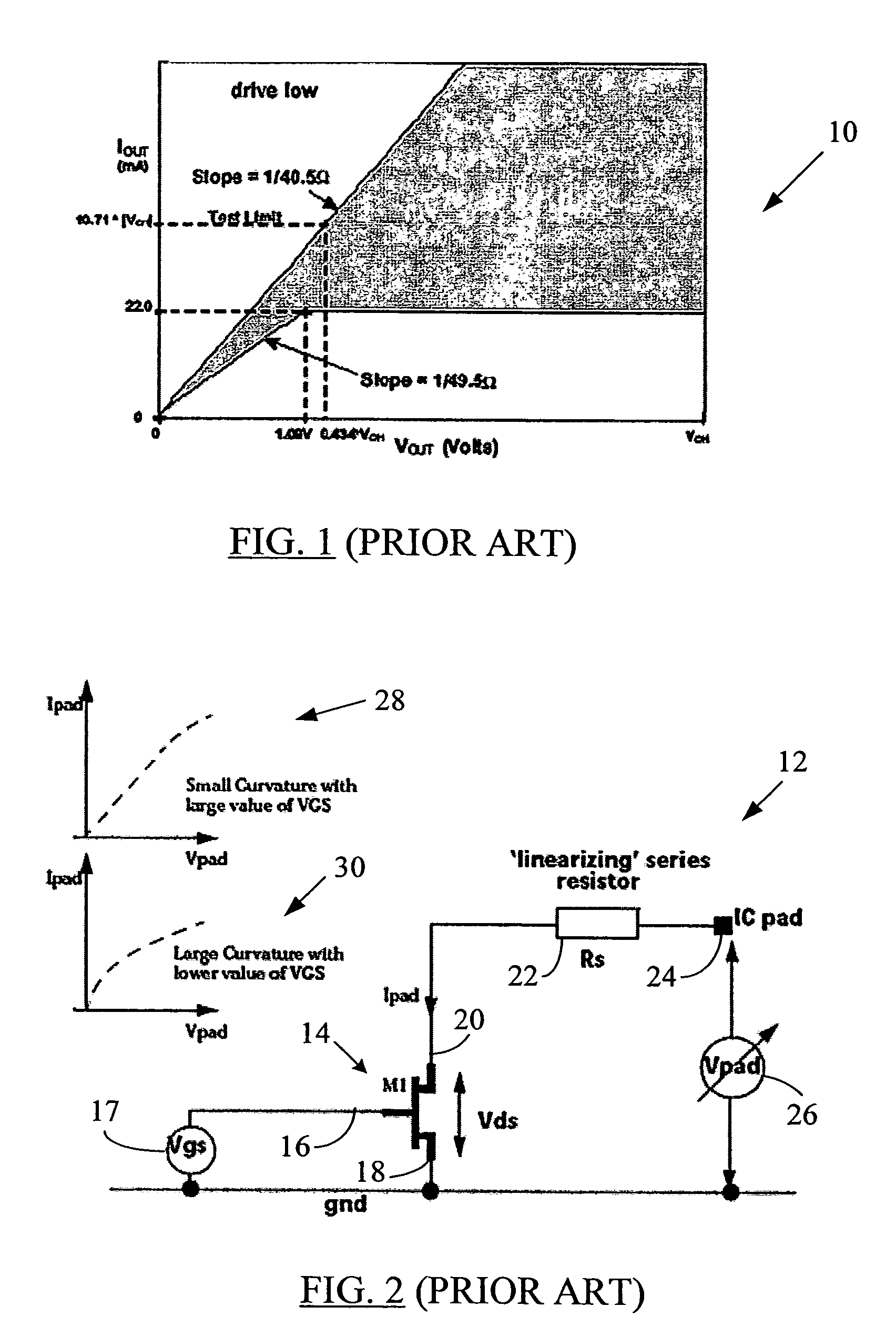 MOS linear region impedance curvature correction