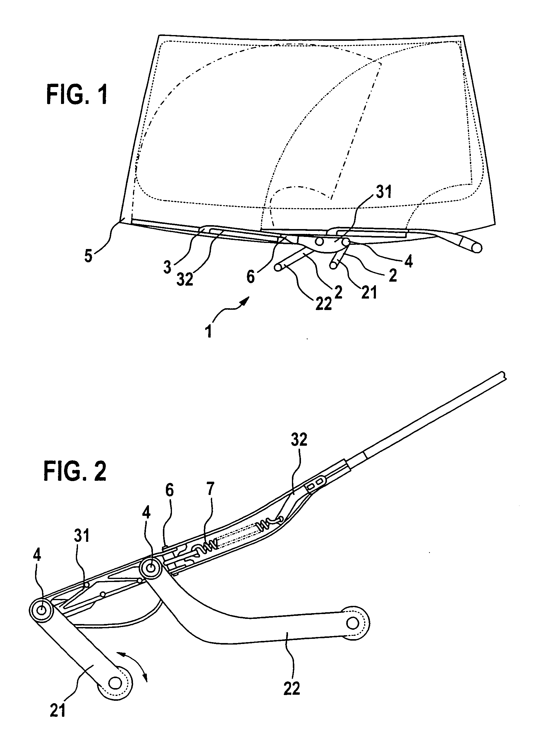 Wiper system for wiping a windscreen