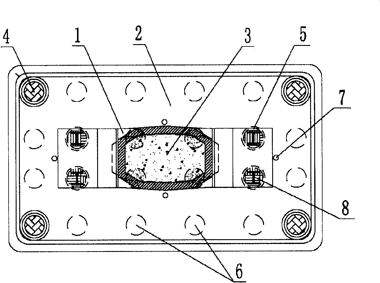 Bridge prefabricated foundation and bed-burying method thereof