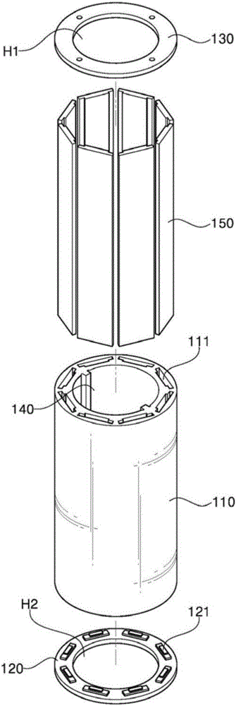 Rotor, method of manufacturing the same, and motor including the rotor