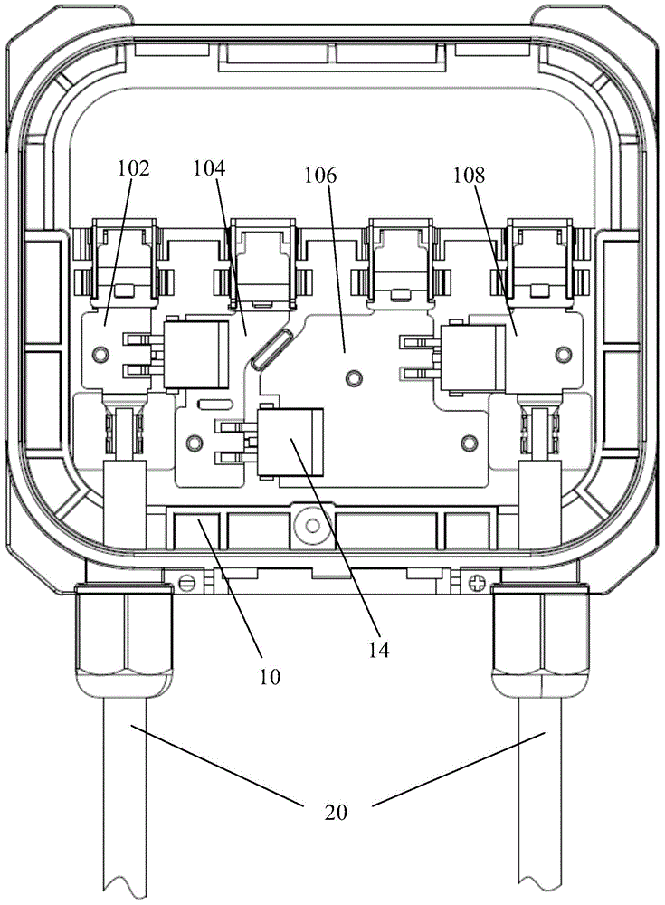 Photovoltaic module junction box with high heat dissipation performance