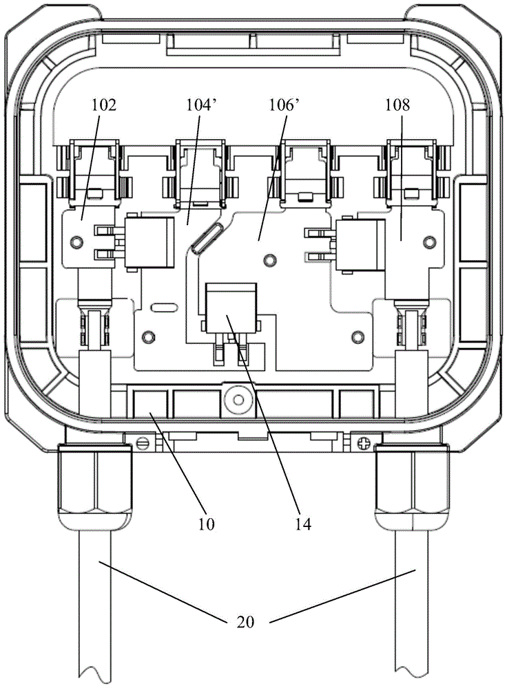 Photovoltaic module junction box with high heat dissipation performance