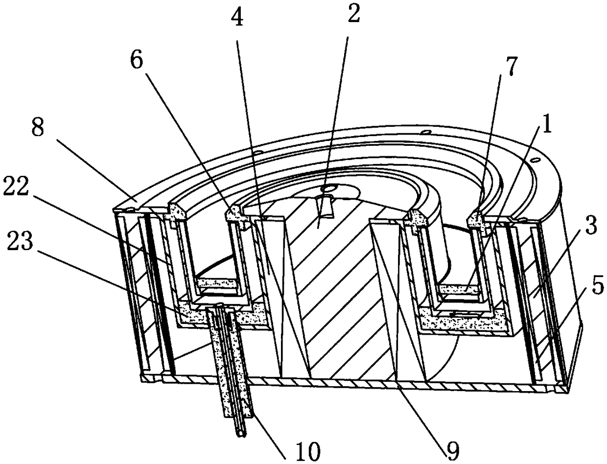 A Hall thruster with lightweight integrated anode