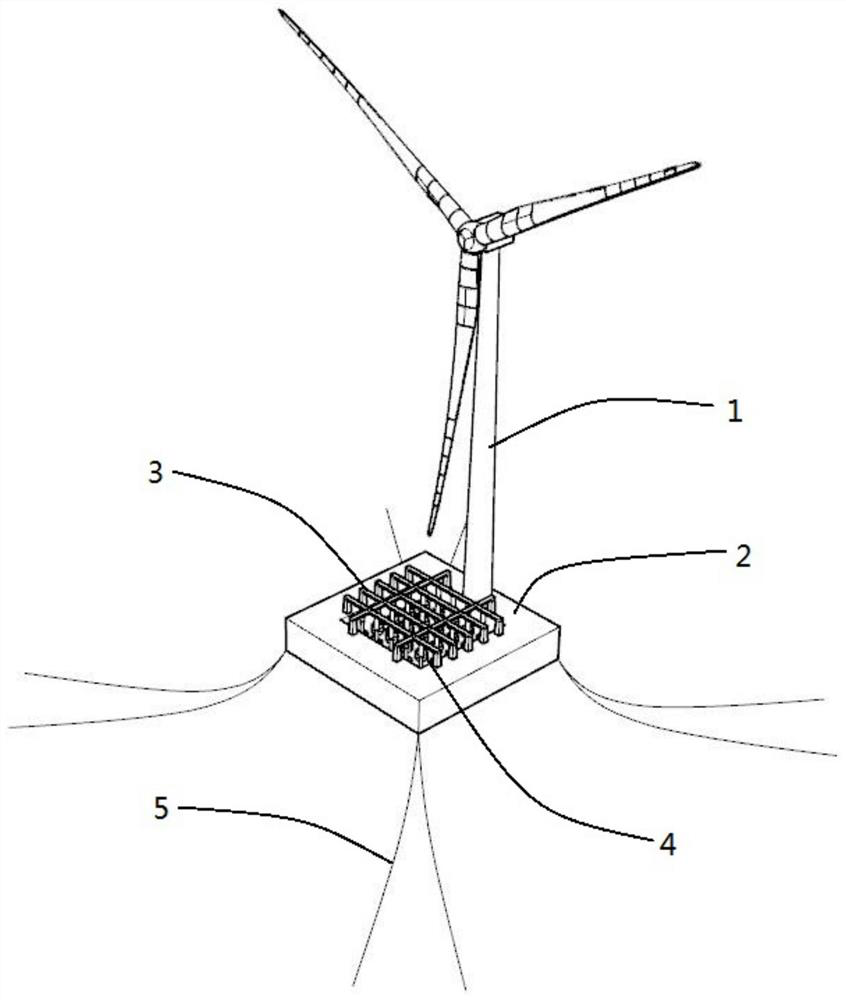 Offshore wind and wave combined power generation device