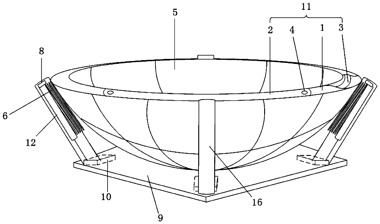 A space-deployable inflatable antenna