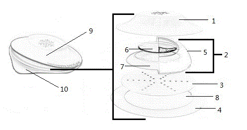 Cold compress adhesive bandage