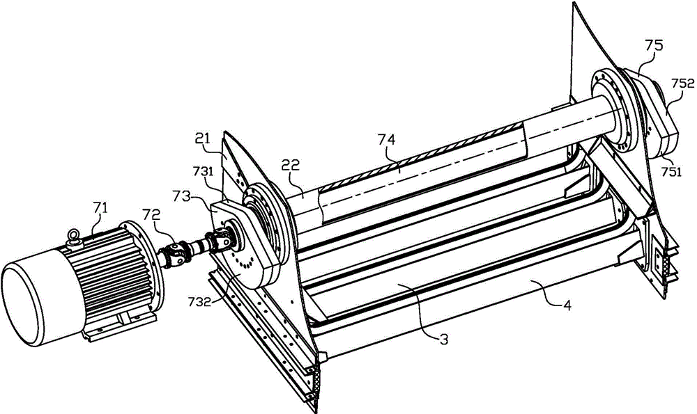 Three-degree-of-freedom flip-flow screen