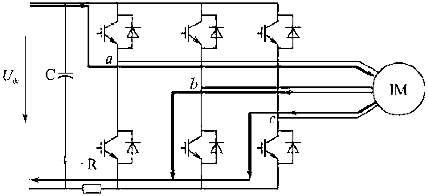 Three-phase current reconstruction method using single sampling resistance