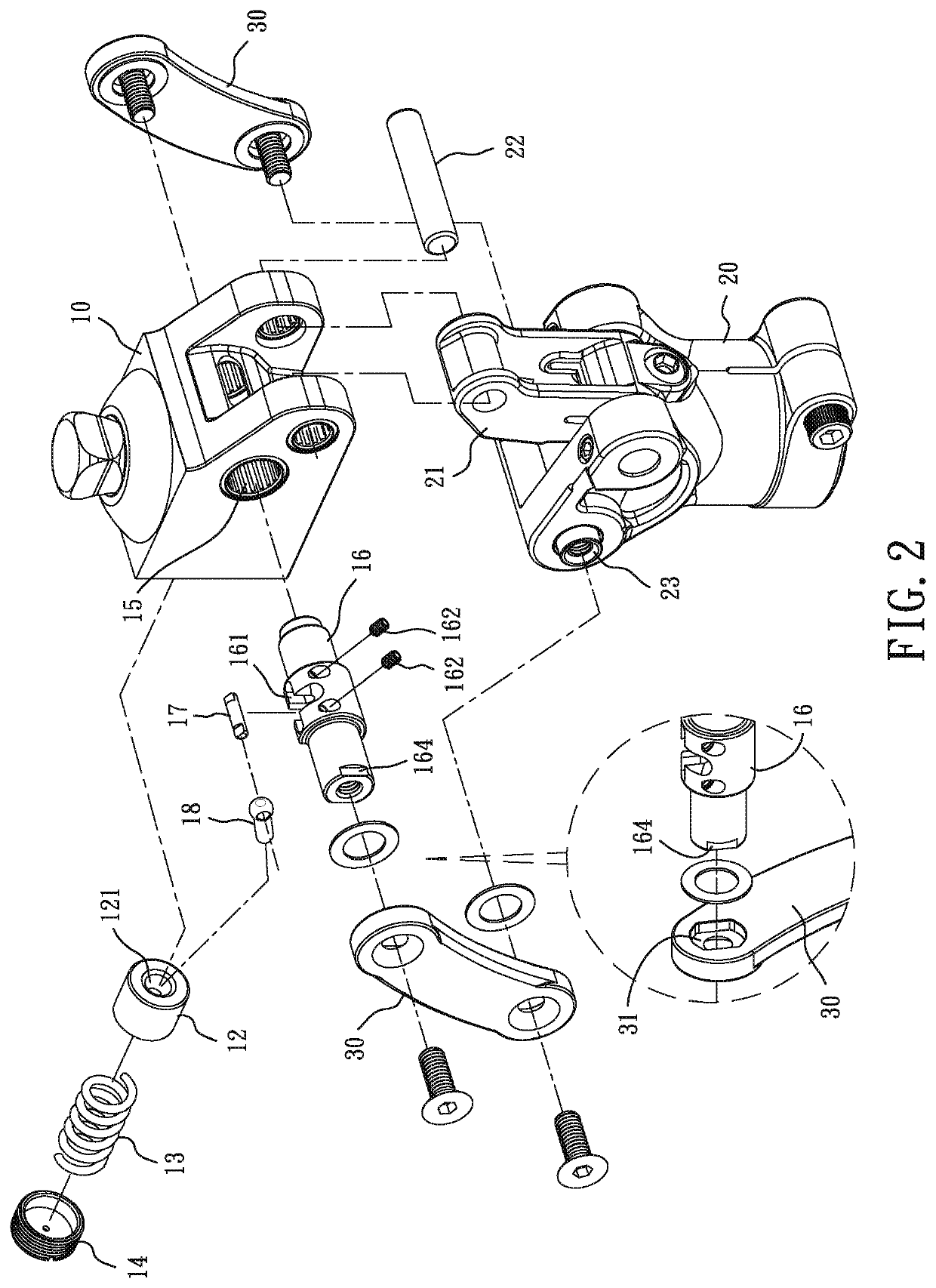 Knee joint structure