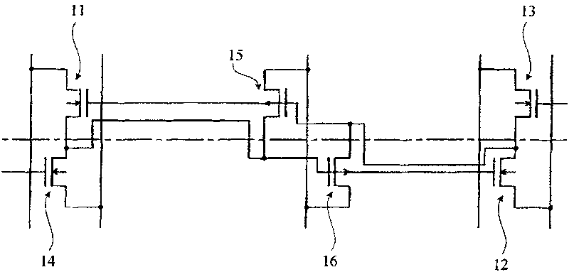 Method for measuring MOS transistor dismatching features