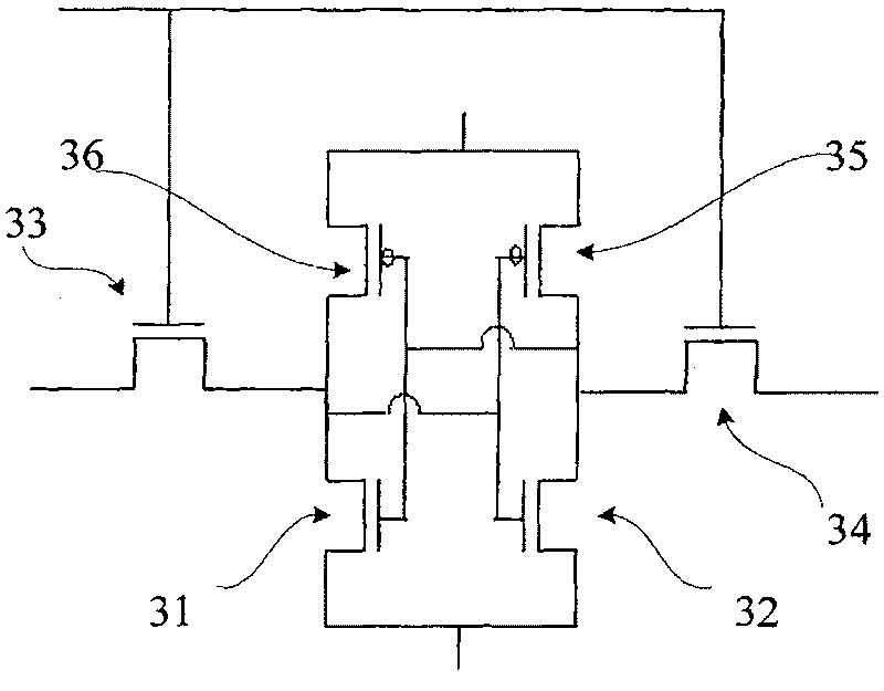 Method for measuring MOS transistor dismatching features