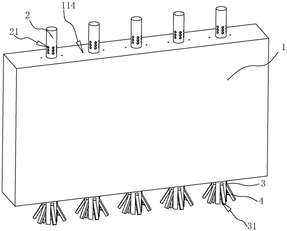 Prefabricated wall body of fabricated building